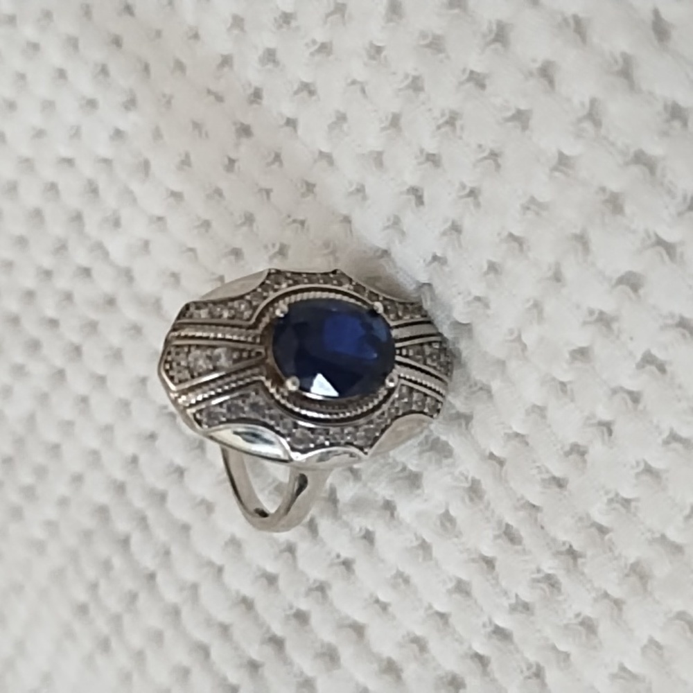 Sterling silver Sapphire ring